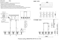 Люстры Crystal Lux MAESTRO SP-PL10 L1100 CHROME