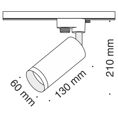 Трековый светильник Maytoni TR004-1-GU10-GF