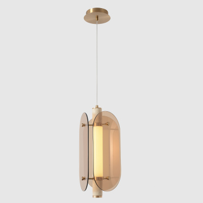 Светильник подвесной Crystal Lux AMARILLO SP18W LED BRASS