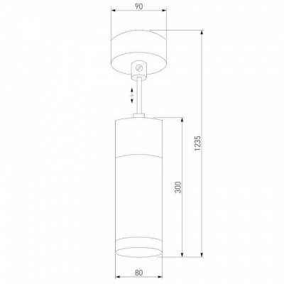 Подвесной светильник Double Topper 50135/1 LED хром / черный