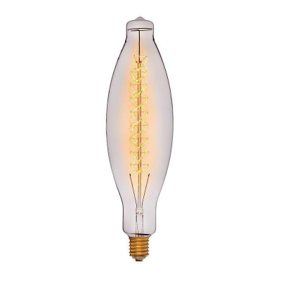 Лампа накаливания E40 95W свеча прозрачная 053-457