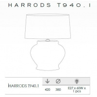 Интерьерная настольная лампа Harrods HARRODS T940.1