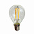 Лампа светодиодная E14 4W шар прозрачный 056-885