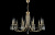 Люстра Crystal Lux VICTORIA SP10 GOLD/AMBER