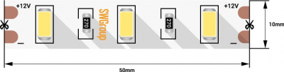 Светодиодная лента  SWG660-12-12-WW