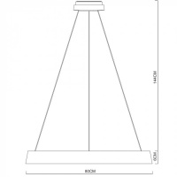 Подвесной светильник Corona A6280SP-1WH