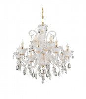 Хрустальная подвесная люстра Lumina Deco Eliza LDP 7028-8+4 WT