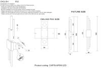 Бра Crystal Lux CARTA AP6W LED BLACK/BRASS