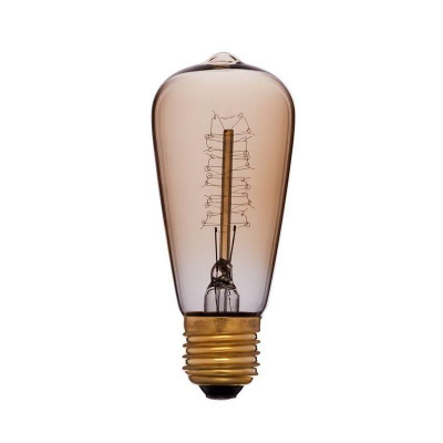 Лампа накаливания E27 40W колба золотая 051-903