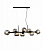 Подвесной светильник Lumina Deco Morretti LDP 7003-8 BK