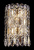 Бра Crystal Lux LIRICA AP2 CHROME/GOLD-TRANSPARENT