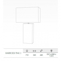Интерьерная настольная лампа Harrods HARRODS T941.1