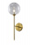 Бра Crystal Lux MARZO AP1 BRONZE/TRANSPARENTE