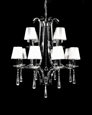 Хрустальная подвесная люстра Lumina Deco Venisia LDP 8810-12 SL