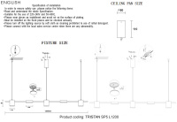 Светильник подвесной Crystal Lux TRISTAN SP5 L1200 GOLD
