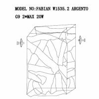 Настенный светильник Fabian FABIAN W1535.2 ARGENTO