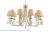 Люстра Crystal Lux VICTORIA SP10 GOLD/AMBER