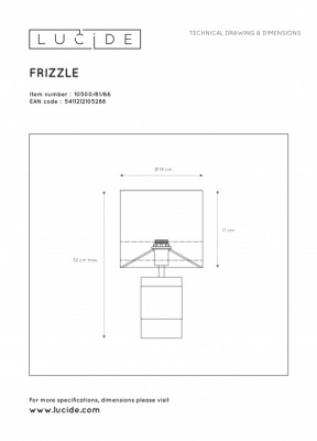 Интерьерная настольная лампа Extravaganza Frizzle 10500/81/66